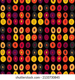 Seamless vector pattern with abstract modern doodles. Bright summer print. Trendy colorful background. Vintage geometric doodles.	