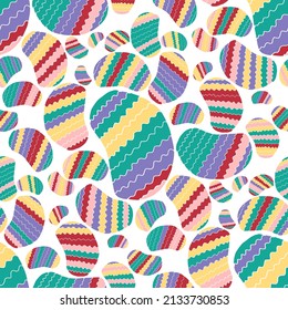 Seamless vector pattern with abstract modern doodles. Bright summer print. Trendy colorful background. Vintage geometric doodles.	
