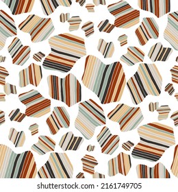 Seamless vector pattern with abstract modern doodles. Bright summer print. Trendy colorful background. Vintage geometric doodles.	