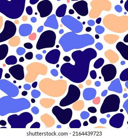 Seamless vector pattern with abstract modern doodles. Bright summer print. Trendy colorful background. Vintage geometric doodles.	