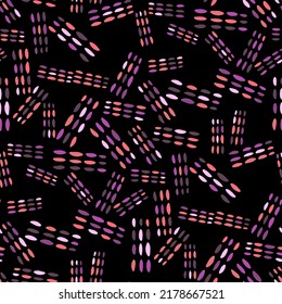 Seamless vector pattern with abstract modern doodles. Bright summer print. Trendy colorful background. Vintage geometric doodles.	