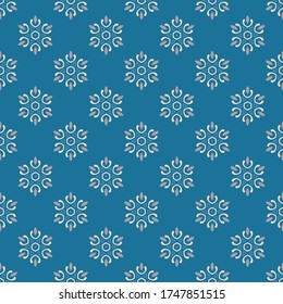 Seamless vector pattern with abstract ornament. Background with ethnic oriental motifs. Design for textiles, wrapping paper, wallpaper and other surfaces.