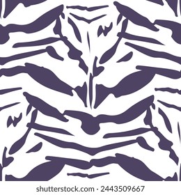  Seamless vector pattern with abstract ornament on white background.