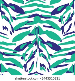 Seamless vector pattern with abstract ornament on white background.