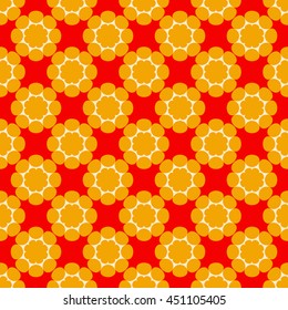 seamless vector pattern of abstract ornamental flowers