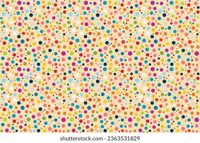 Seamless vector pattern abstract polka dots speckles Perfect summer spring print children's fabrics Satin silk cotton Bed linen Wrapping paper Typography design Tablecloths Scrapbooking Cardmaking