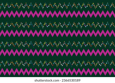 Seamless vector pattern abstract polka dots zig zag lines speckles Green Pink Perfect print children's fabrics Satin Bed linen Wrapping paper Typography design Tablecloths Scrapbooking Cardmaking Baby