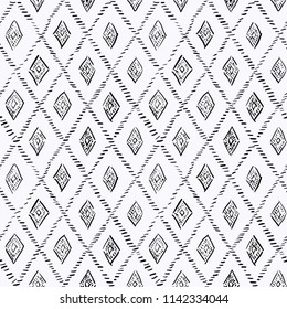 Seamless vector pattern of abstract rhombuses