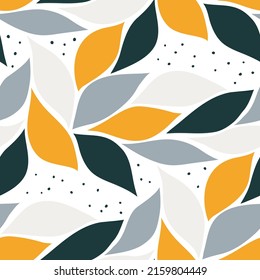 Seamless vector pattern with abstract shapes