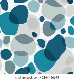 Seamless vector pattern with abstract shapes