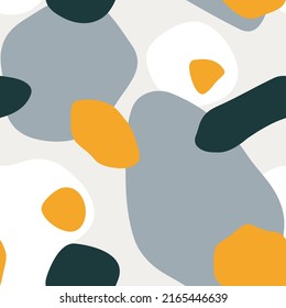 Seamless vector pattern with abstract shapes
