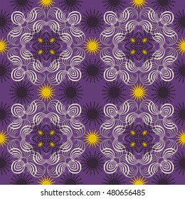 seamless vector pattern of abstract shapes