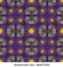 seamless vector pattern of abstract shapes