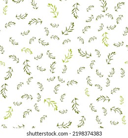 Seamless vector pattern with abstract, stylized olive branches. Texture for packaging of olive oil, pickled olives, labels. Botanical illustration, plant