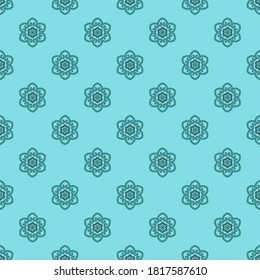 Seamless vector pattern with abstract symmetric ornament. Stylish ethnic decorative design for printing on textiles, wallpapers and other surfaces.