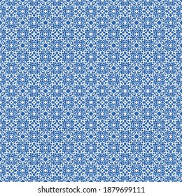 Seamless vector pattern with abstract symmetric ornament. Decorative background in ethnic motives. Design for textiles, wallpaper and other surfaces.