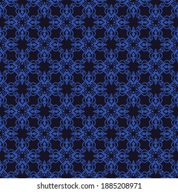 Seamless vector pattern with abstract symmetric ornament. Decorative background in ethnic motives. Design for textiles, wallpaper and other surfaces.
