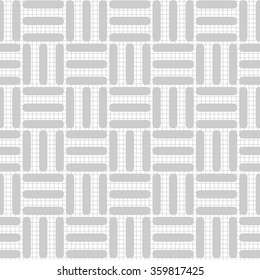 Seamless vector pattern of alternating horizontal and vertical bars laid over a grid.