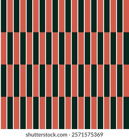 
seamless vector pattern of alternating red and black stripes. The stripes are in the form of a grid, the colors of the stripes are red, black and white.  the effect is a bold and attractive design. 