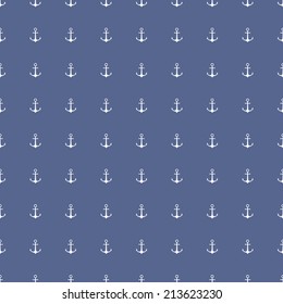 seamless vector pattern with anchor