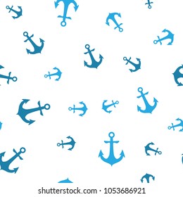 Seamless vector pattern with anchors.