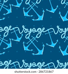 Seamless vector pattern with anchors