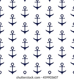 Seamless vector pattern with anchors.