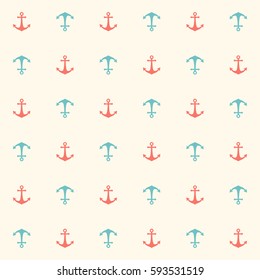 Seamless vector pattern with anchors