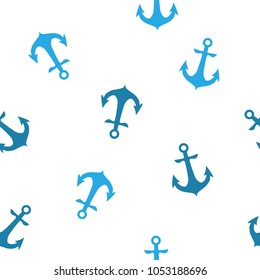 Seamless vector pattern with anchors. Seamless pattern can be used for wallpaper, pattern fills, web page background, surface textures.