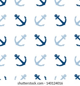 Seamless vector pattern with anchors. Seamless pattern can be used for wallpaper, pattern fills, web page background, surface textures.