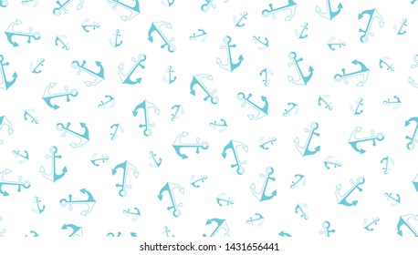 Seamless vector pattern with anchors. Seamless pattern can be used for wallpaper, pattern fills, web page background, surface textures.