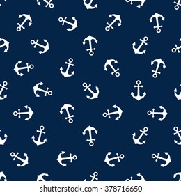 Seamless vector pattern with anchors. Seamless pattern can be used for wallpaper, pattern fills, web page background, surface textures. svg