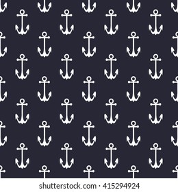 Seamless vector pattern with anchors. Seamless pattern can be used for wallpaper, pattern fills, web page background, surface textures. 