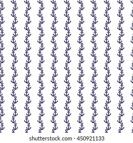Seamless vector pattern with anchors. Seamless pattern can be used for wallpaper, pattern fills, fabric, postcard, invitation.