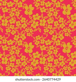 Seamless vector pattern with anemones and branches
