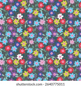 Seamless vector pattern with anemones and branches
