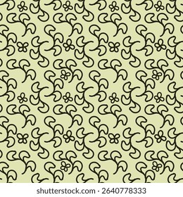 Seamless vector pattern with anemones and branches
