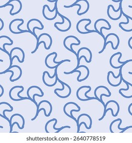 Seamless vector pattern with anemones and branches
