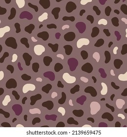 Seamless vector pattern of animals skin. Background for greeting card, website, printing on fabric, gift wrap, postcard and wallpapers. 