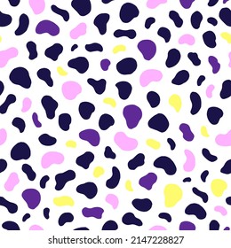 Seamless vector pattern of animals skin. Background for greeting card, website, printing on fabric, gift wrap, postcard and wallpapers.