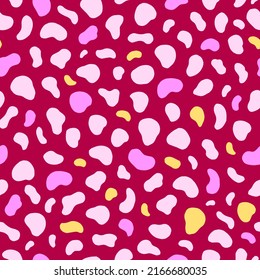 Seamless vector pattern of animals skin. Background for greeting card, website, printing on fabric, gift wrap, postcard and wallpapers.