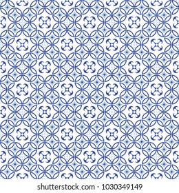Seamless vector pattern in Asian style. Vector color background.