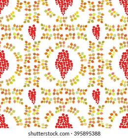 Seamless vector pattern, autumn design