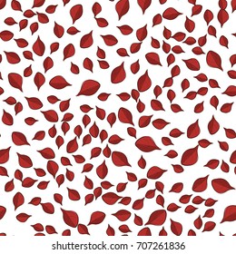 Seamless vector pattern with autumn leaves. Vector EPS 10.