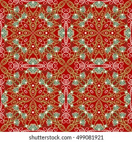 seamless vector pattern background of abstract shapes
