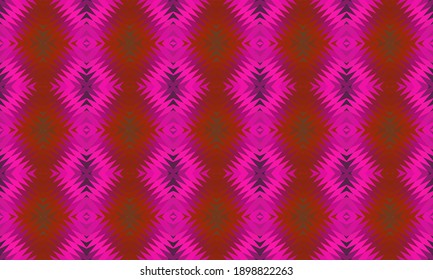 Seamless vector pattern. Background for decor or ethnic Mexican fabric pattern with colorful stripes. Can be used for ceramic tiles, wallpapers, linoleum, textiles.