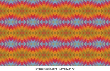 Seamless vector pattern. Background for decor or ethnic Mexican fabric pattern with colorful stripes. Can be used for ceramic tiles, wallpapers, linoleum, textiles.