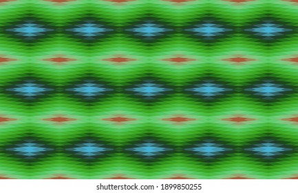 Seamless vector pattern. Background for decor or ethnic Mexican fabric pattern with colorful stripes. Can be used for ceramic tiles, wallpapers, linoleum, textiles.