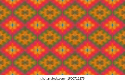 Seamless vector pattern. Background for decor or ethnic Mexican fabric pattern with colorful stripes. Can be used for ceramic tiles, wallpapers, linoleum, textiles.