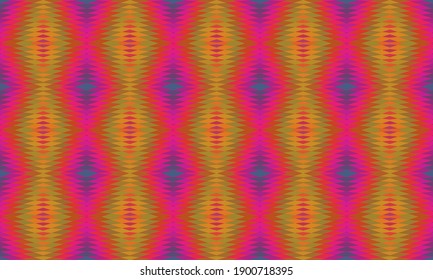 Seamless vector pattern. Background for decor or ethnic Mexican fabric pattern with colorful stripes. Can be used for ceramic tiles, wallpapers, linoleum, textiles.